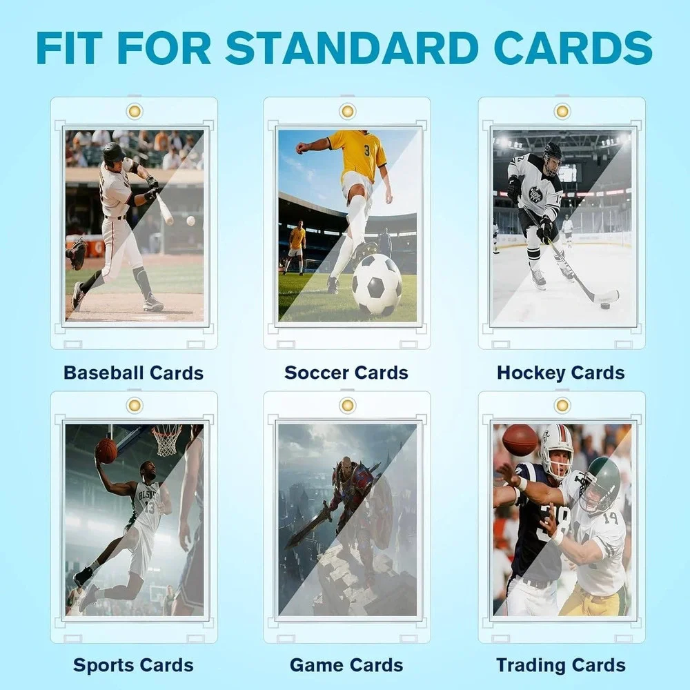 30 Pack Sleeved Card‎ Magnetic Holder with 30 Sleeves